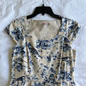Cath Kidston Blue Bird Tea Dress (UK 12/US 8)